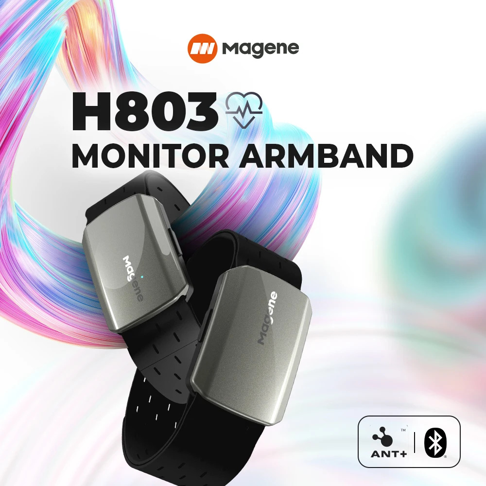 Dual Monitor Arm - Magene H803 Heart Rate Armband Monitor