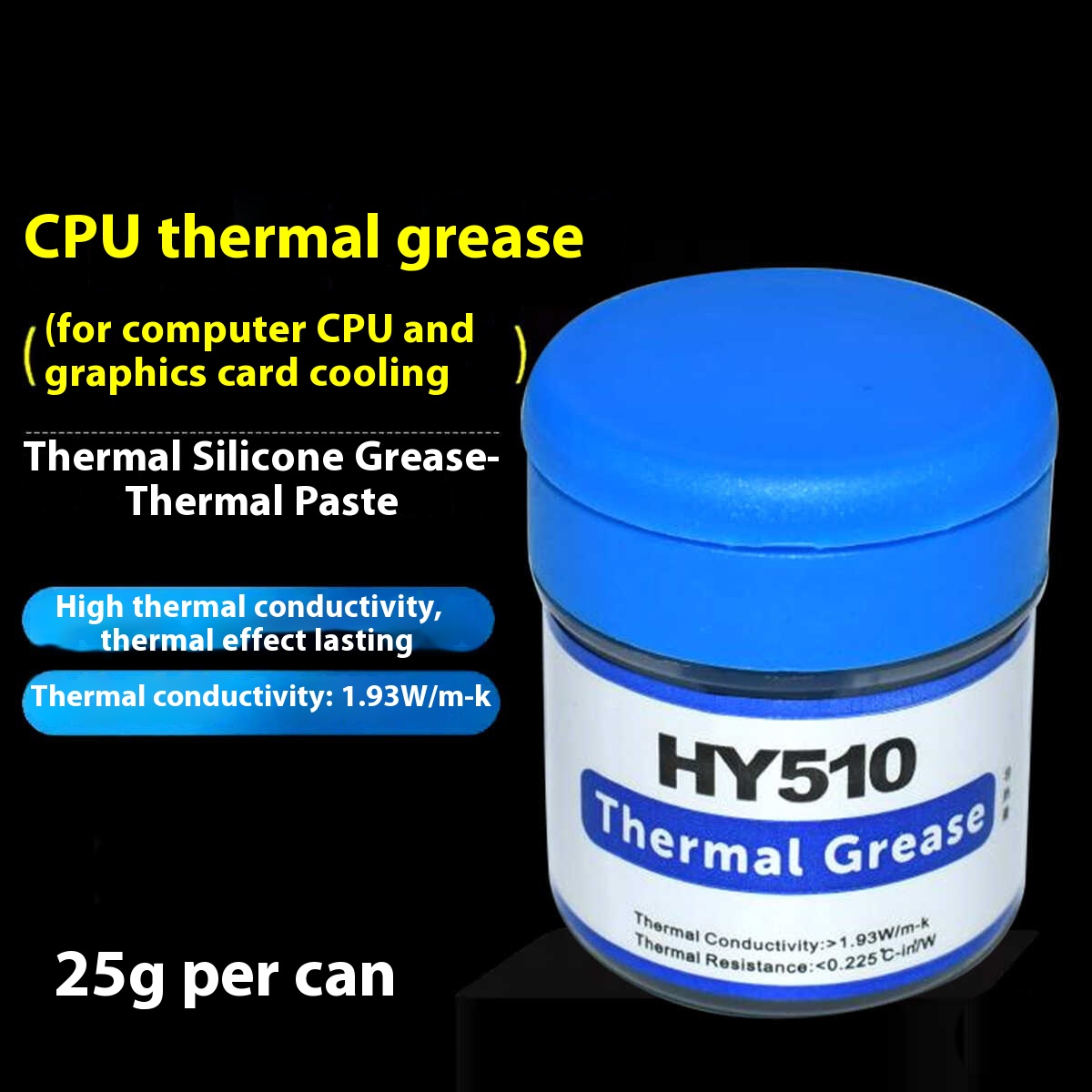 Thermal Paste - HY510 Desktop Computer CPU Thermal Grease
