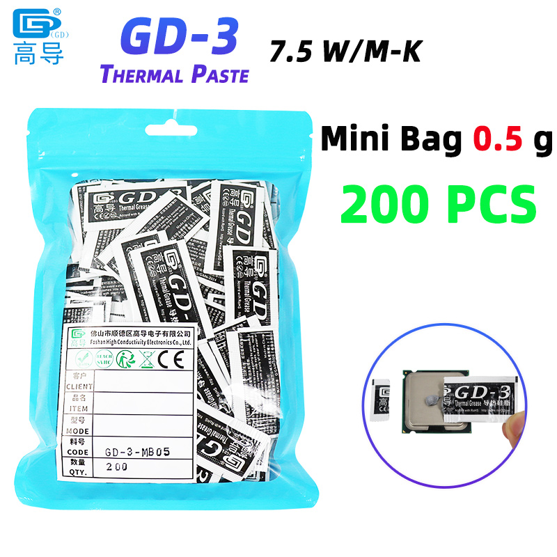 Net Weight 0.5 Gram 200 PCS Gr - Thermal Paste review and price