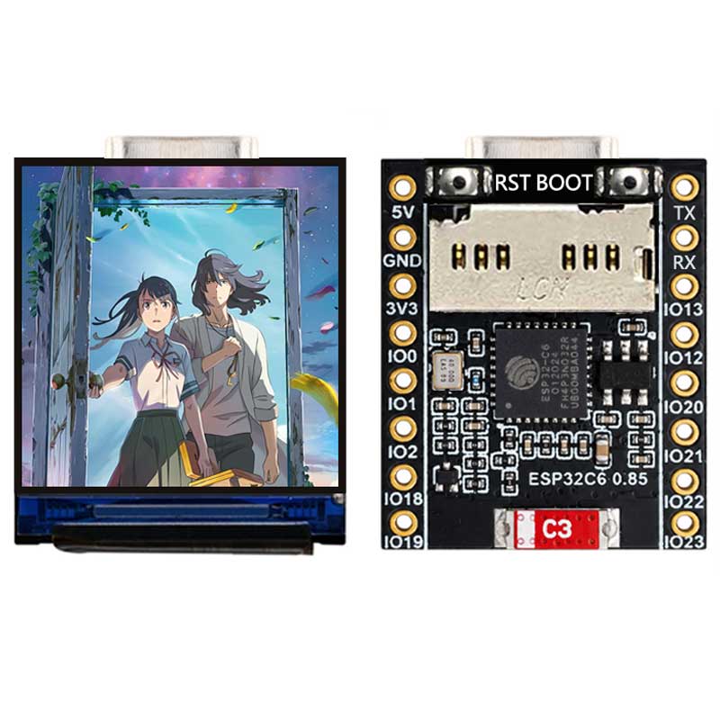 ESP32 C6 0.85 Inch 128X128 IPS - Rgb Light Strip review and price
