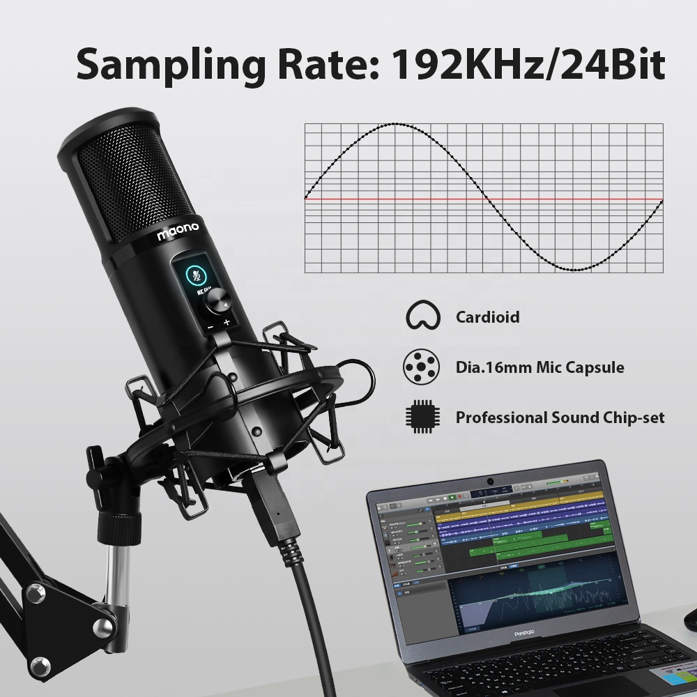 MAONO Professional USB Microph - Gaming Microphone review and price