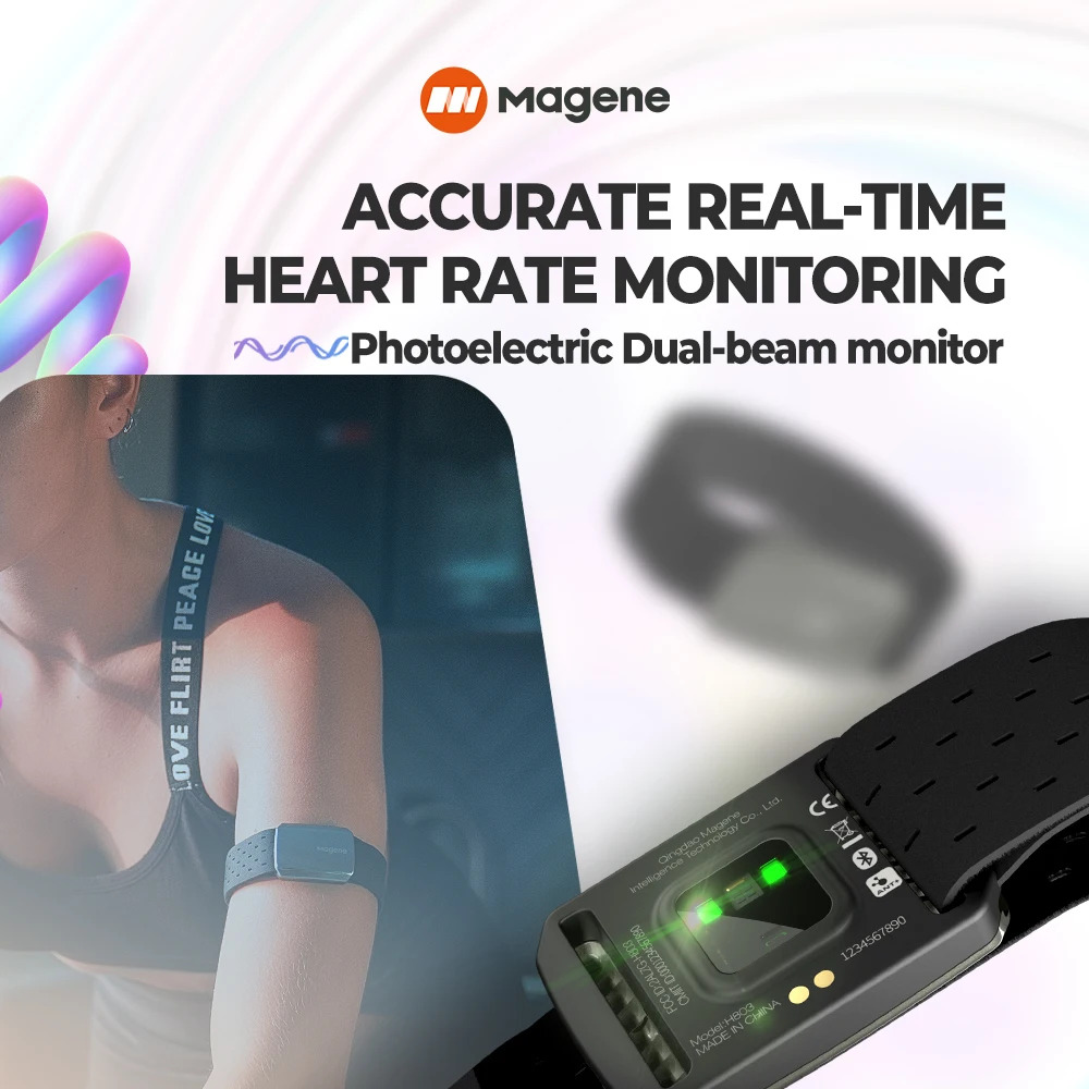 Magene H803 Heart Rate Armband - Dual Monitor Arm review and price
