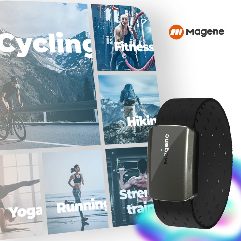 Magene H803 Heart Rate Armband - Dual Monitor Arm review and price