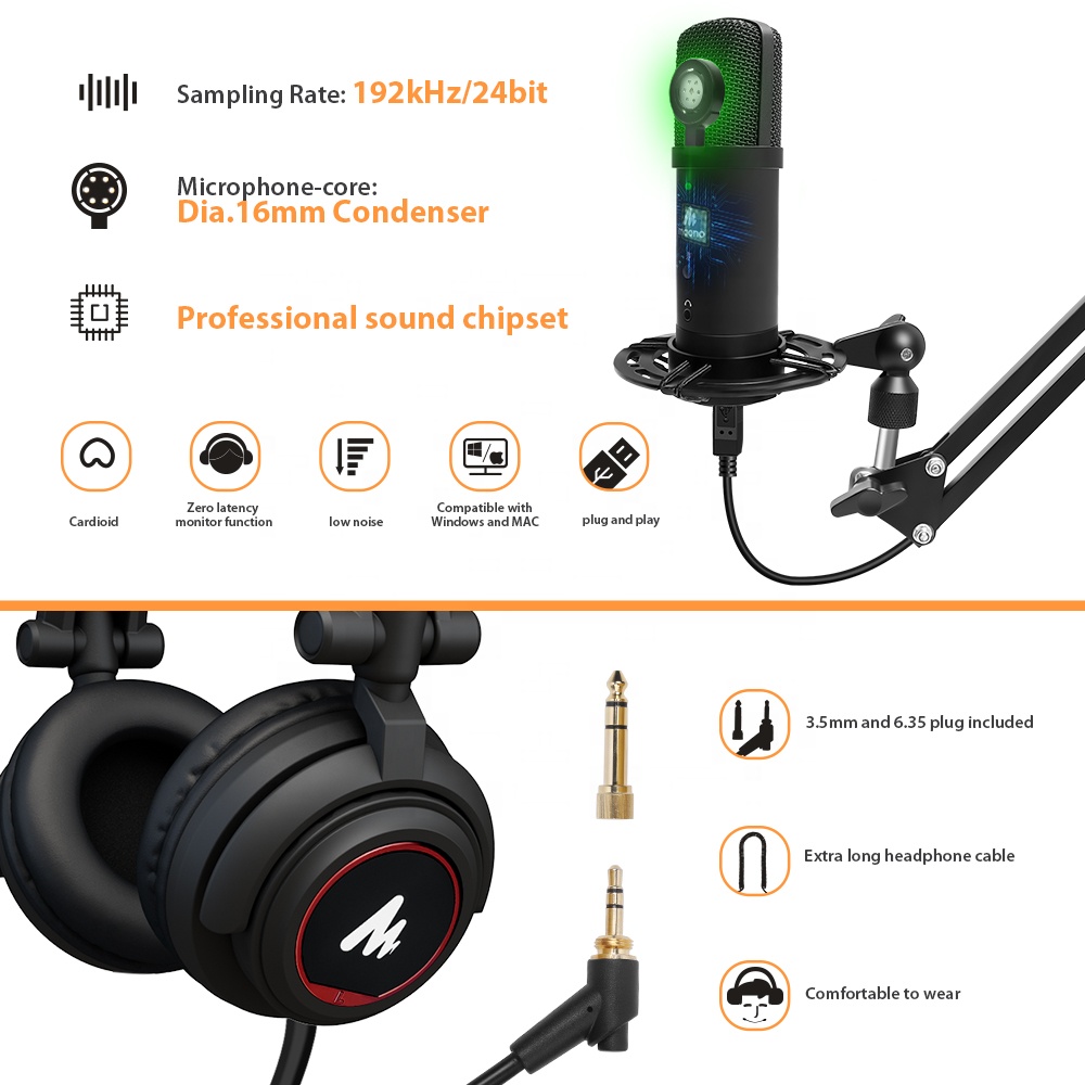 MAONO Studio USB Microphone Wi - Gaming Microphone review and price