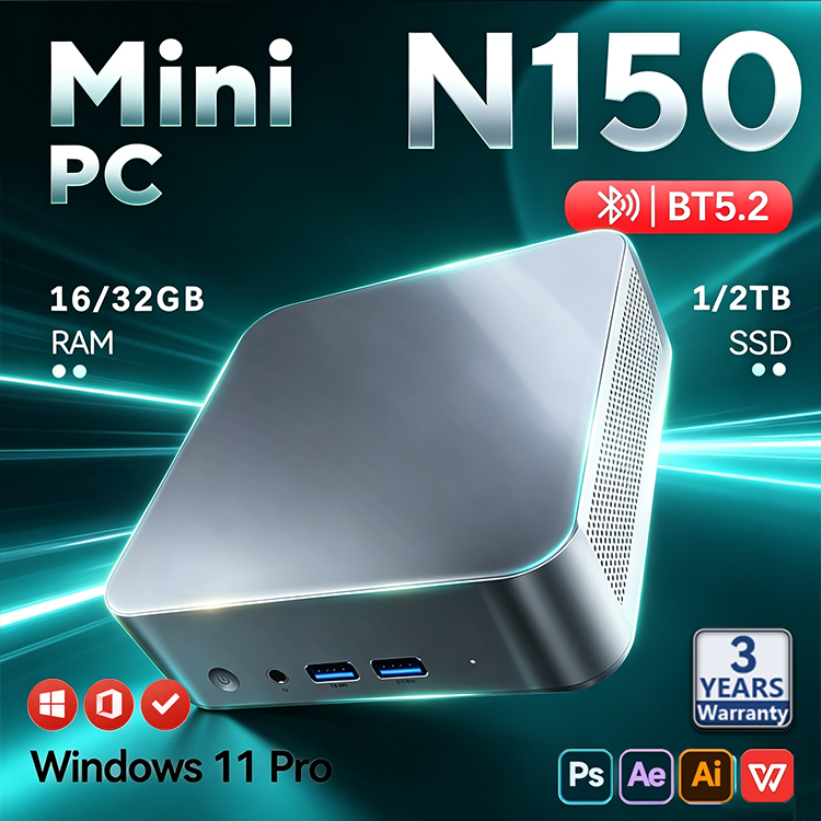 2026 Intel N150 Mini PC Protab - Pc Gaming Ram 32Gb review and price