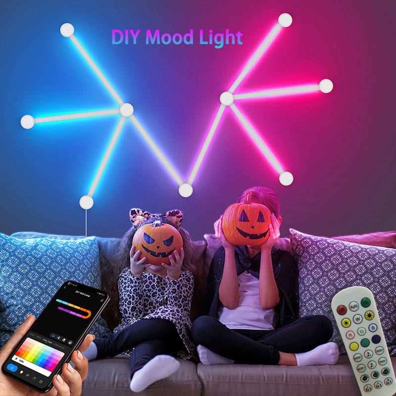 Smart RGB Wall Lamp, Bluetooth - Rgb Light Strip review and price