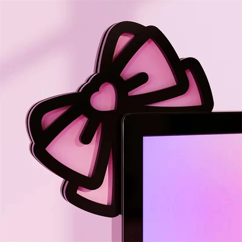 Kawaii Pink Acrylic Bow Monito - Pc Gaming Setup review and price