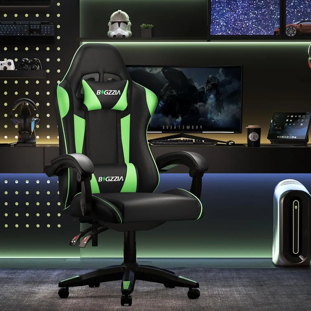 Ergonomic Gaming Chair with Pi - Gaming Chair Lumbar Pillow review and price
