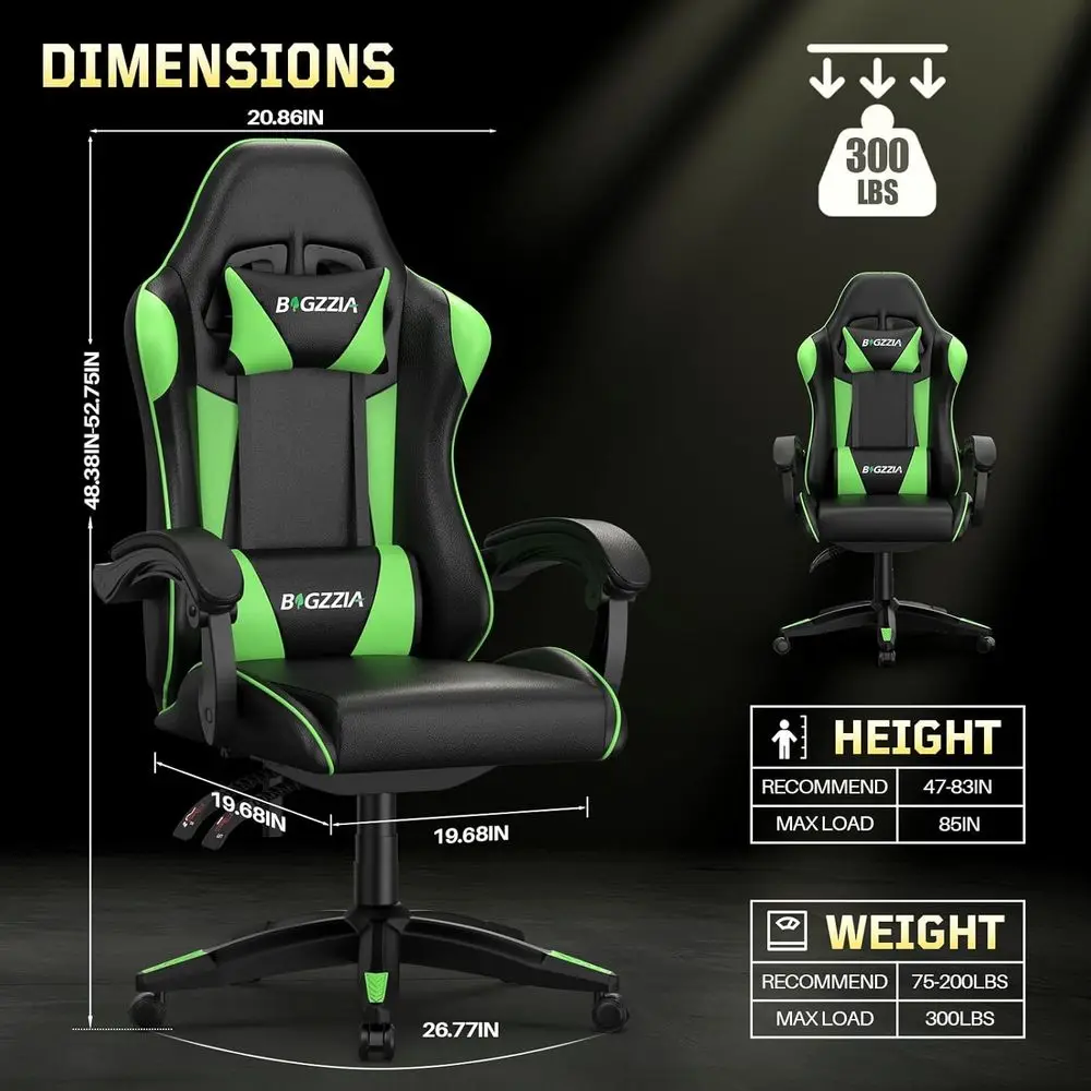 Ergonomic Gaming Chair with Pi - Gaming Chair Lumbar Pillow review and price