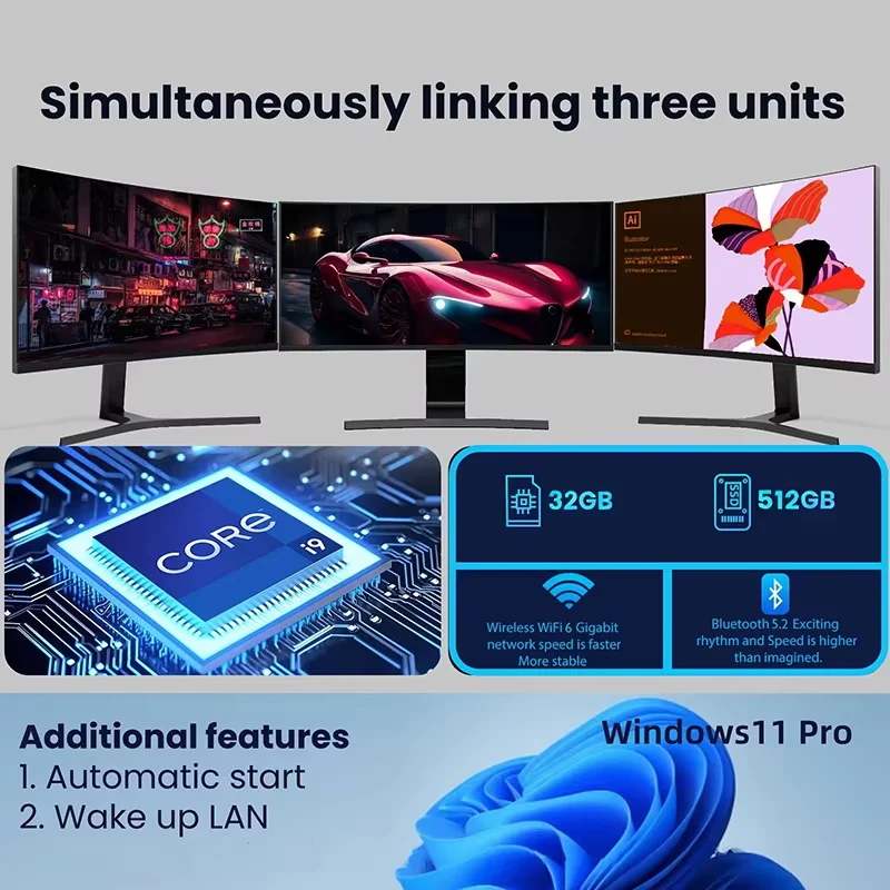 Mini PC Windows 11 Inte i9 109 - Pc Gaming Ram 32Gb review and price