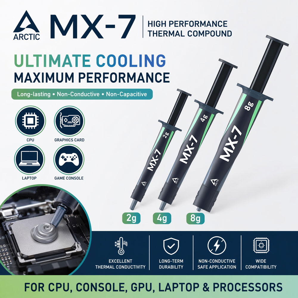 ARCTIC MX-7 4G 8G 2G Ultimate  - Thermal Paste review and price