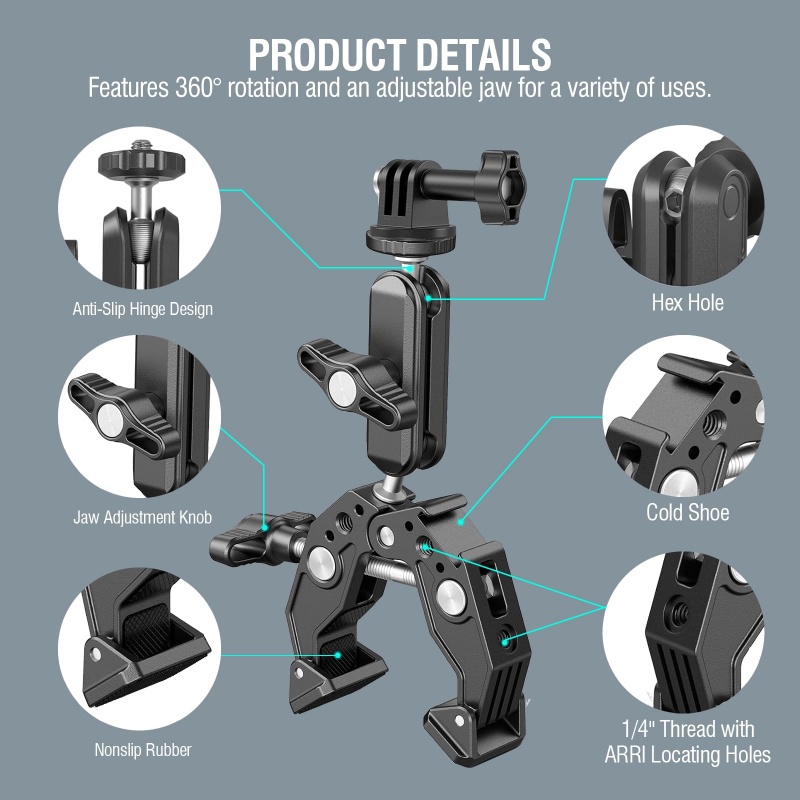 Universal Aluminum Super Clamp - Dual Monitor Arm review and price