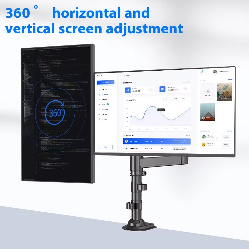 Aluminum Alloy Black Dual Colu - Dual Monitor Arm review and price