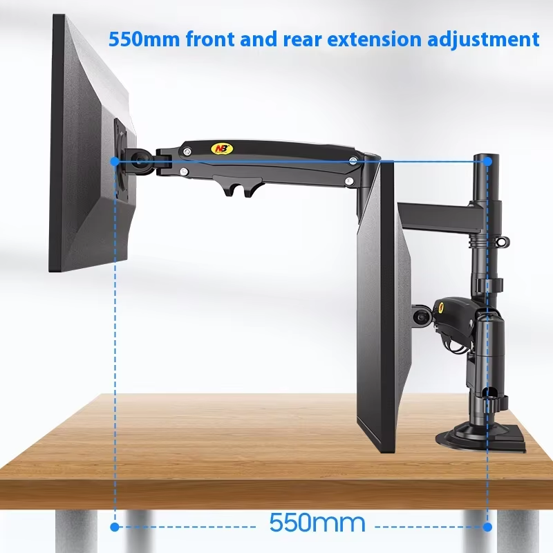 Aluminum Alloy Black Dual Colu - Dual Monitor Arm review and price