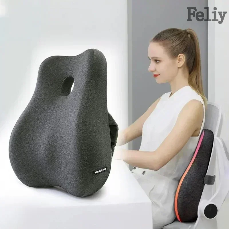 Memory Foam Car Seat Support W - Gaming Chair Lumbar Pillow review and price